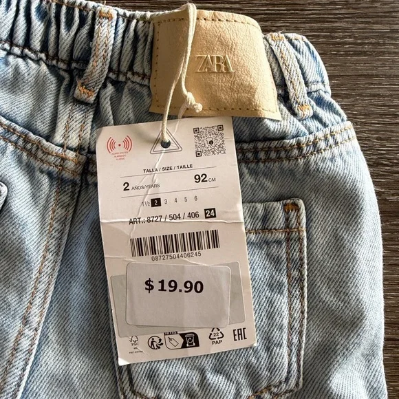 Zara Classic Light Blue Jean Shorts - Picture 5 of 5